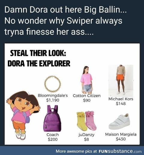 Dora is rich