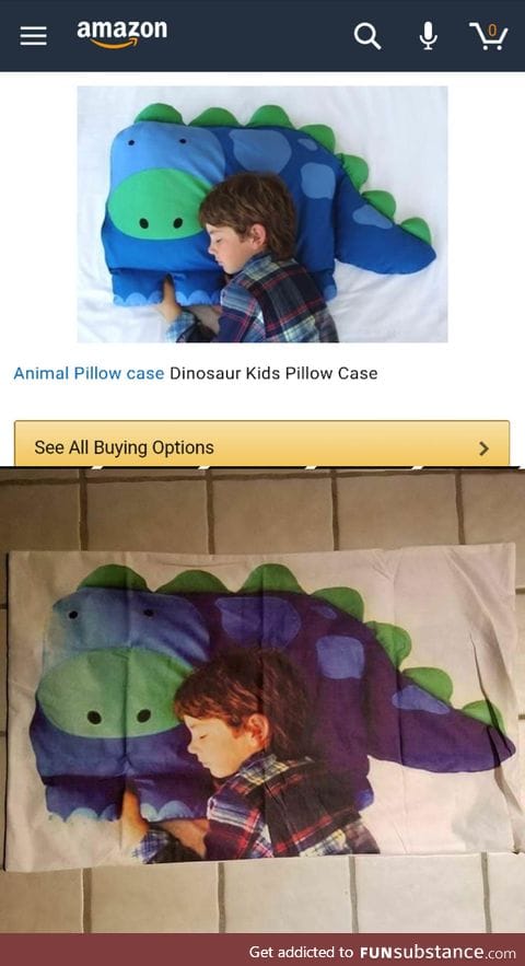Dinosaur pillow