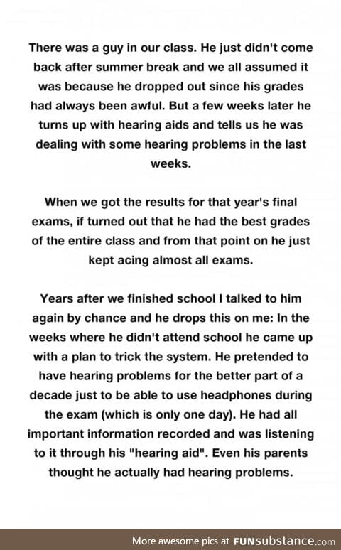 Storytime! How to get good grades