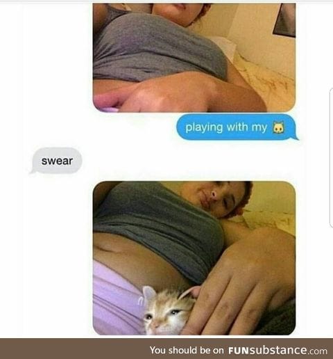 It's really her cat