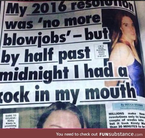 Some resolutions must be broken