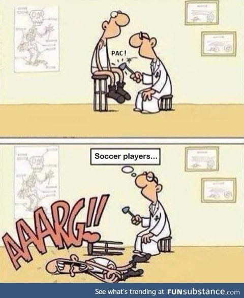 Soccer players in a nutshell