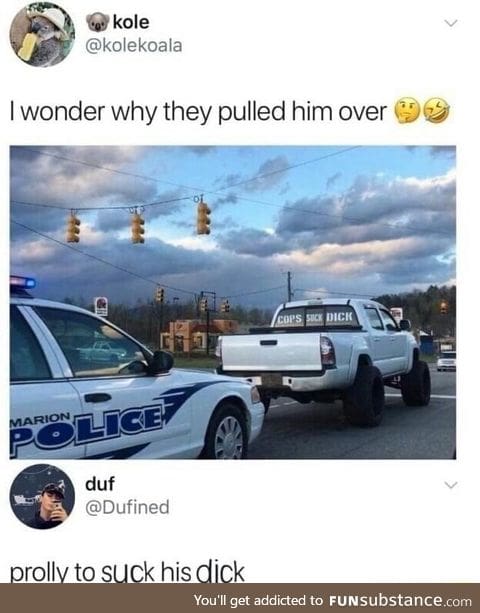 That's what cops do