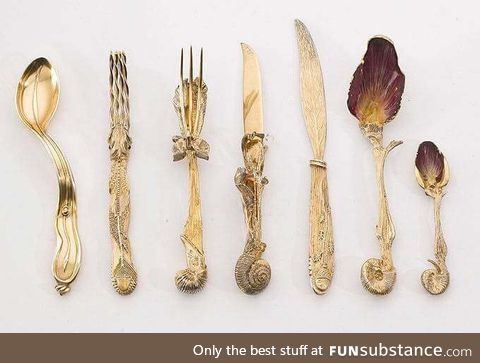 Cutlery set designed by Salvador Dali