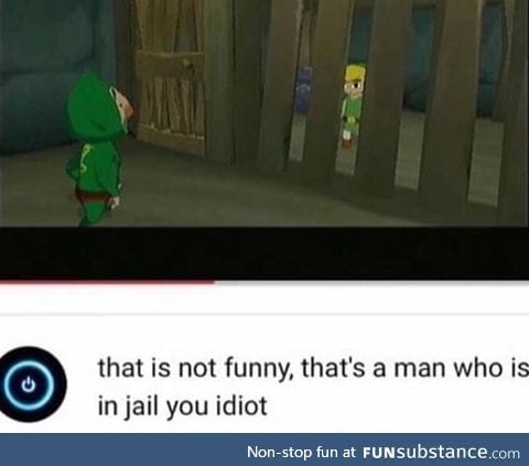 Jail joke isn't funny