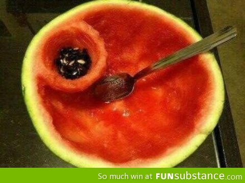 Best way of eating a watermelon