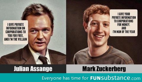 Wikileaks vs facebook