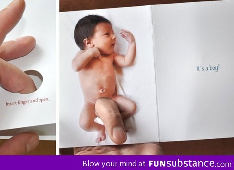 Birth announcement card