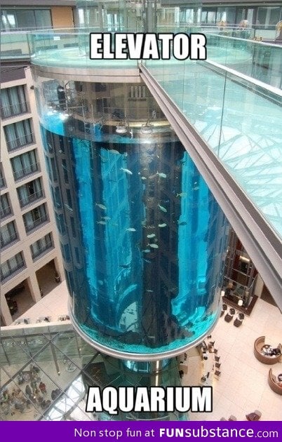 Elevator aquarium