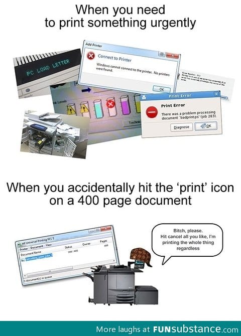Every scumbag printer