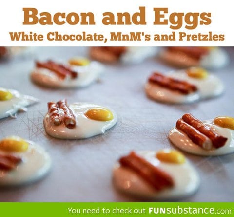 Sweet bacon and eggs