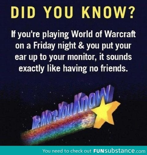 Fun fact about wow