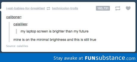 Screen brighter than future