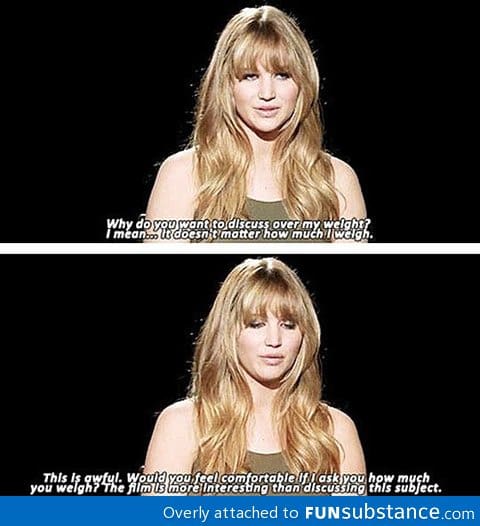 Interviewer gets owned by Jennifer Lawrence