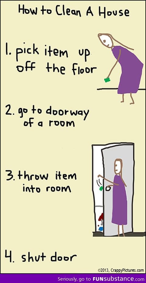 How to clean a house