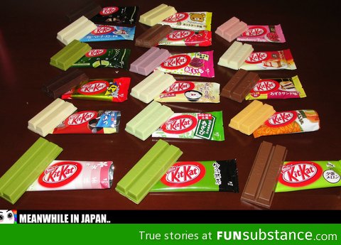 Kitkat flavors in japan