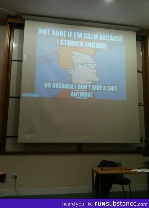 The lecturer nailed it