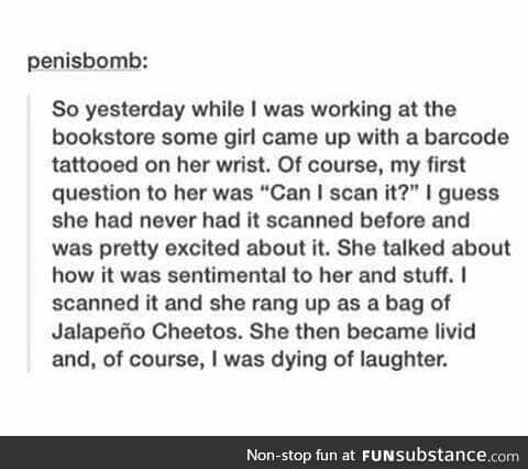 Why I'd never get a barcode tattoo