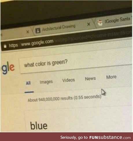 Green is blue