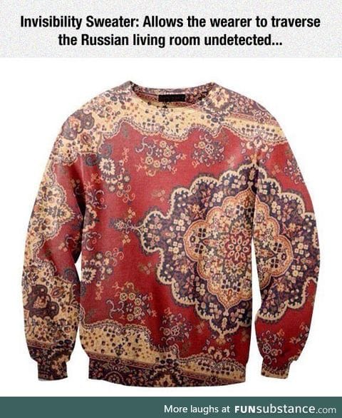 Invisibility sweater