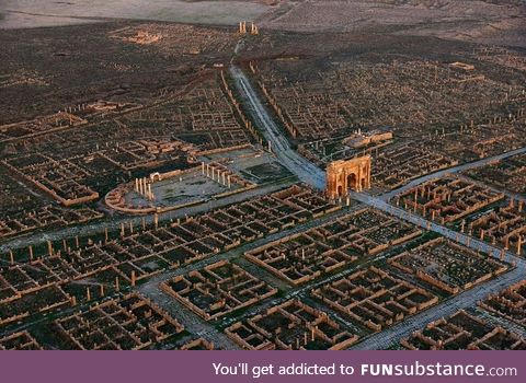The ruins of a Roman colony in Africa