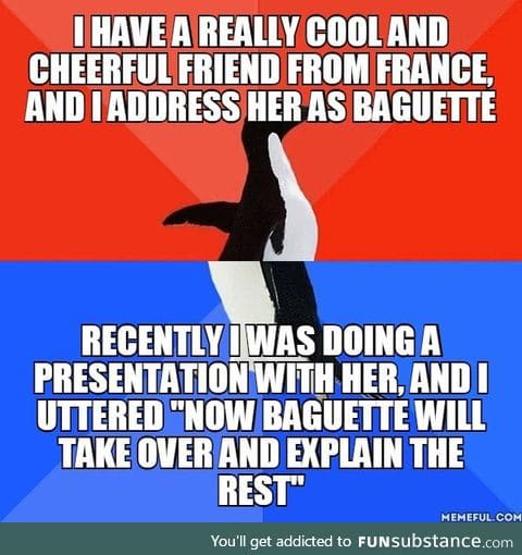 I want to eat baguette