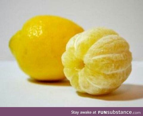 95% of you have never seen a peeled lemon