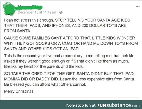 Santa just likes some kids better