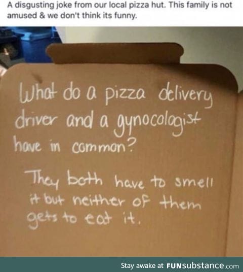 Brilliant pizza joke