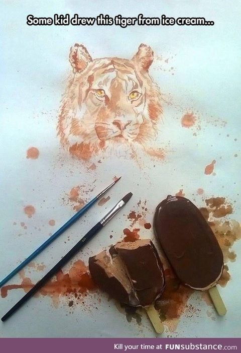 Insane ice cream painting