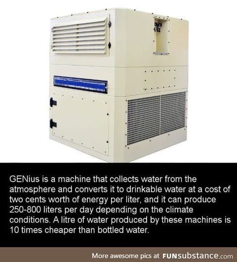 Incredible machine makes drinking water from thin air