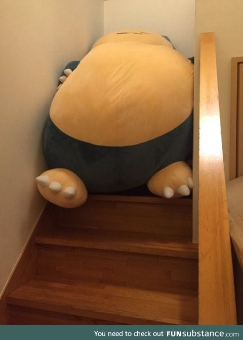 A wild snorlax has blocked my path