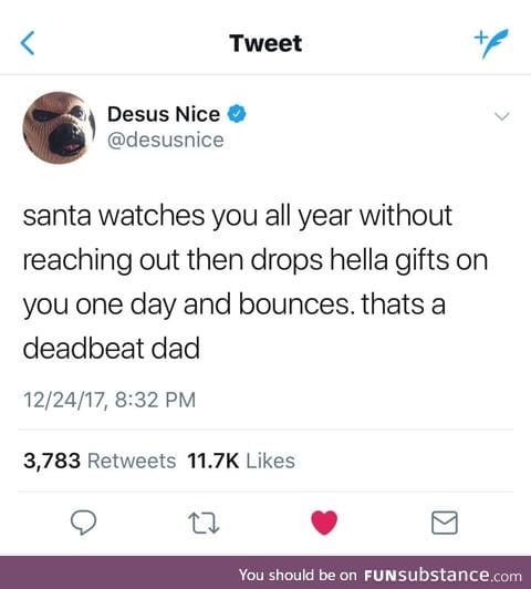 Santa is my dad