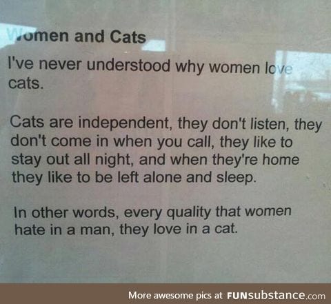 Women and their cats