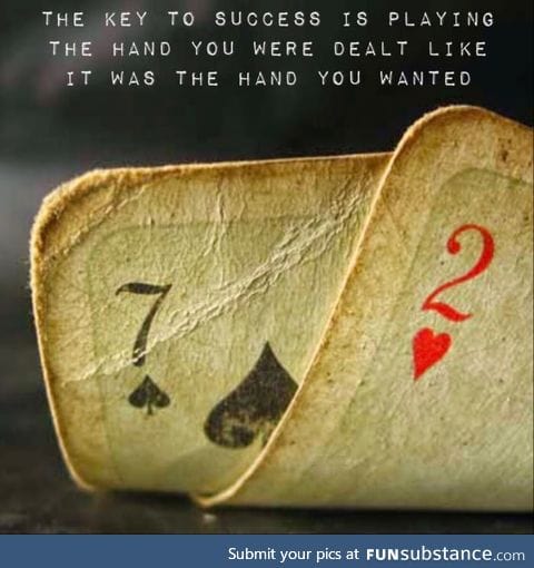 Not every bad hand is worth folding