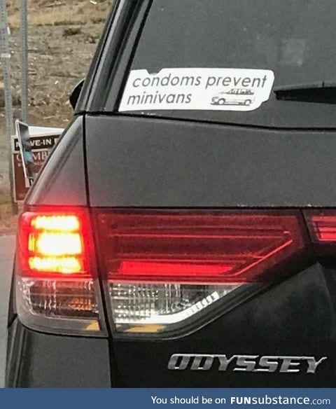 Condoms prevent minivans