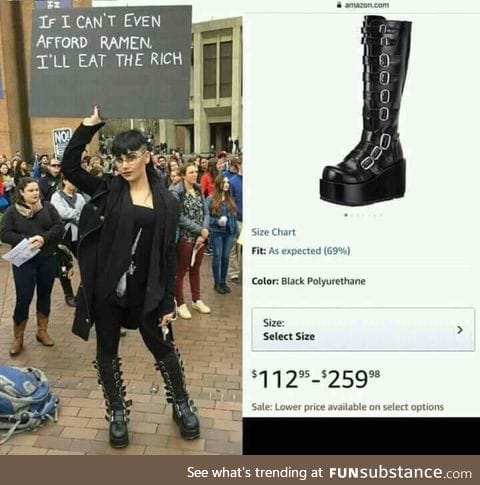 Expensive boots