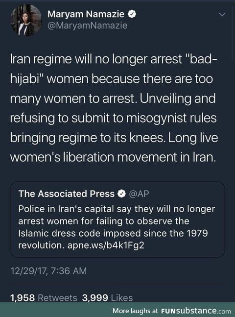 Police in Iran unable to arrest women breaking hijab dress code