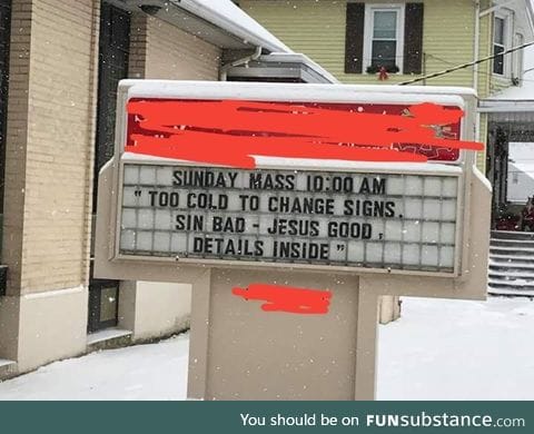 Local church is feeling the weather
