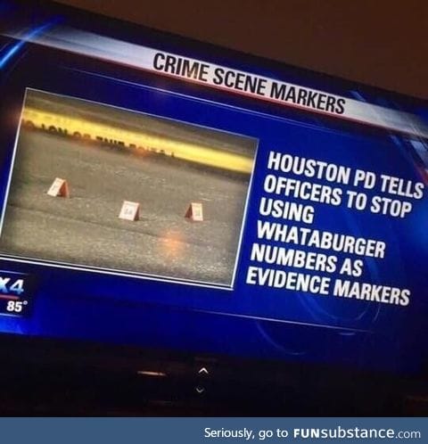 Crime scene high jinks