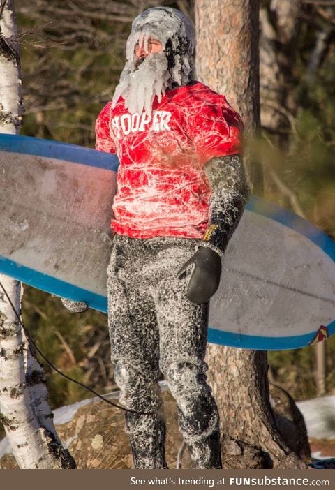 Michigan Surfer After a Day On Lake Superior