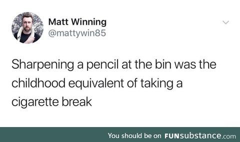 Sharpening a pencil