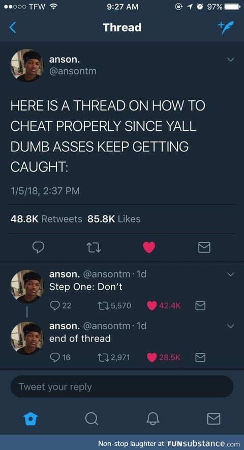 How to cheat