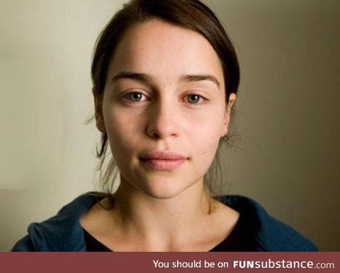 What Emilia Clarke looks like without makeup