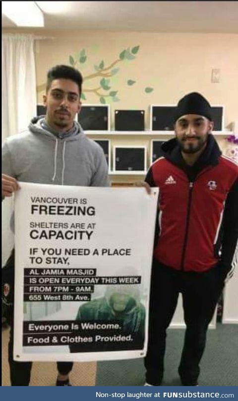 Mosque in Vancouver helping the less fortunate