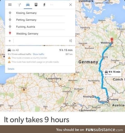 It only takes 9 hours
