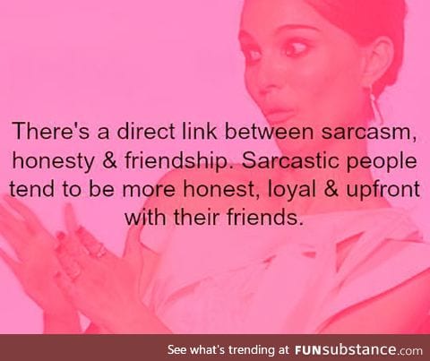 Link between sarcasm and friendship