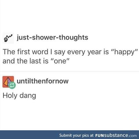 The first and last word of the year
