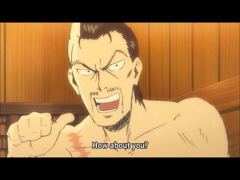 Anime about Jesus and Buddha, in this scene Jesus is mistaken for a member of the Yakuza