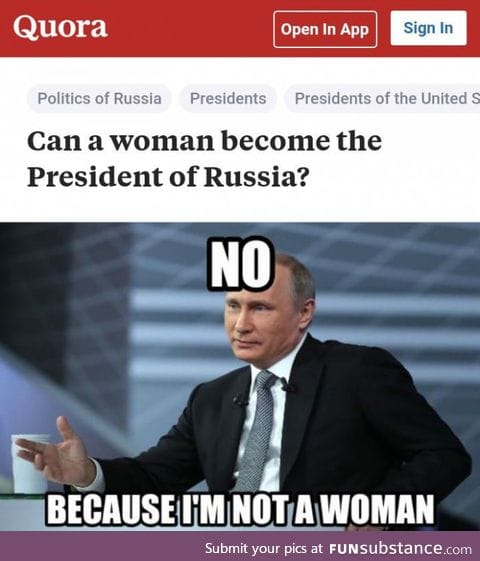 Female Russian President